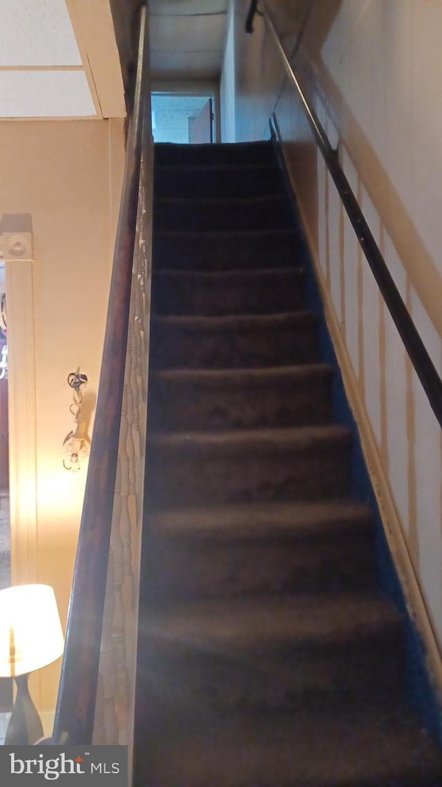 view of staircase