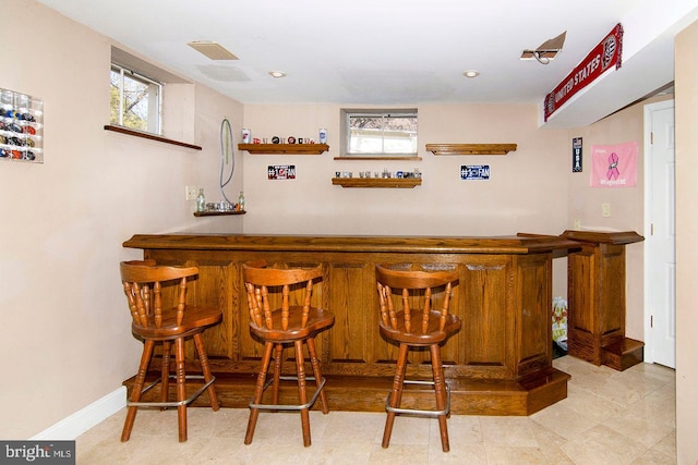bar featuring a bar