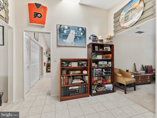 2 Windmill Ct, Columbus, NJ 08022 - interior space with visible vents, baseboards, and tile patterned flooring