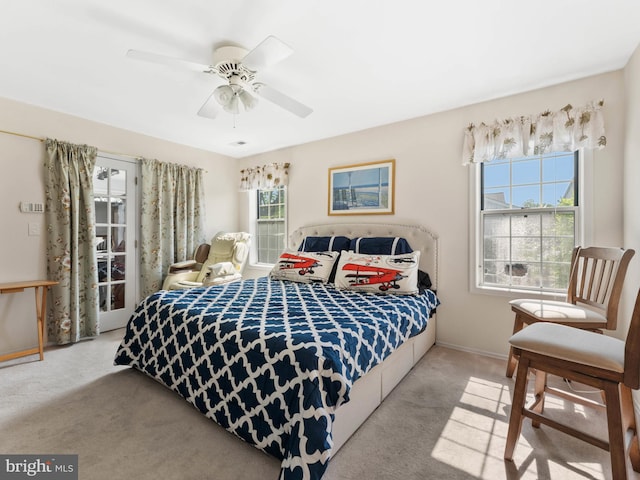 2 Windmill Ct, Columbus, NJ 08022 - carpeted bedroom featuring baseboards and ceiling fan