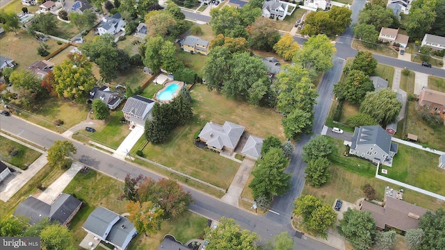 birds eye view of property featuring a residential view
