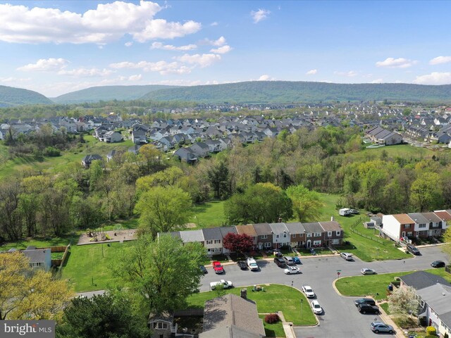 drone / aerial view featuring a residential view
