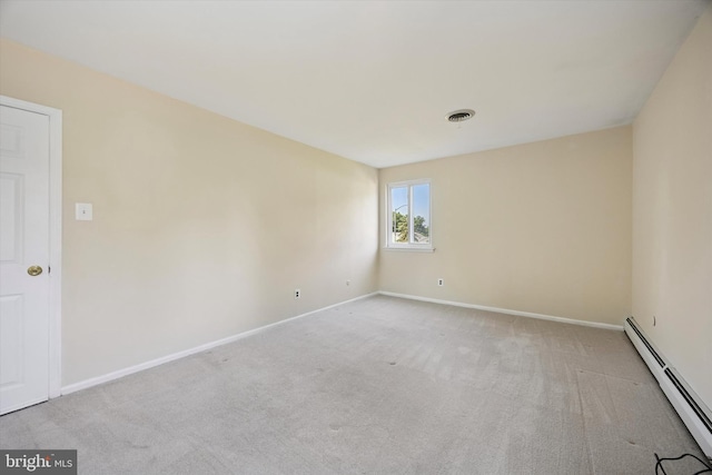 5 Morgan Rd, Aston, PA 19014 - carpeted spare room with a baseboard heating unit and baseboards
