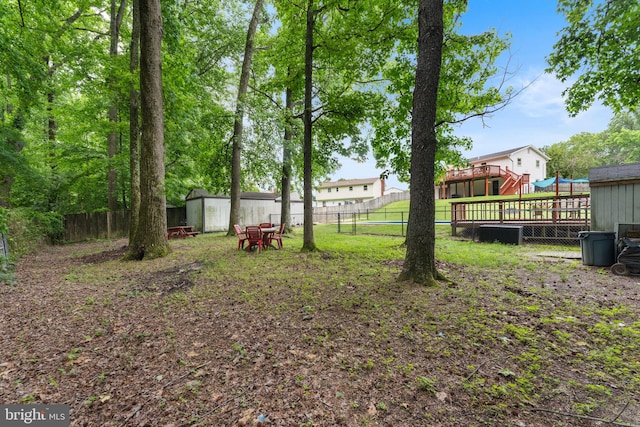 2116 Bell Tree Ln, Waldorf, MD 20601 - fenced backyard with a wooden deck