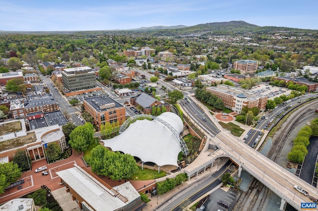 820 E High St Unit 1, Charlottesville, VA 22902 - birds eye view of property with a mountain view