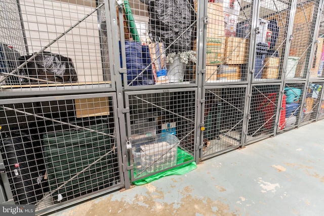 view of storage room