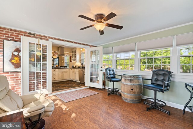 1217 Stafford Ave, Fredericksburg, VA 22401 - sunroom / solarium with french doors and a wealth of natural light