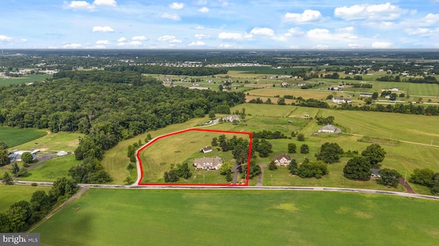 81 Stewart Rd, Pilesgrove, NJ 08098 - birds eye view of property with a rural view