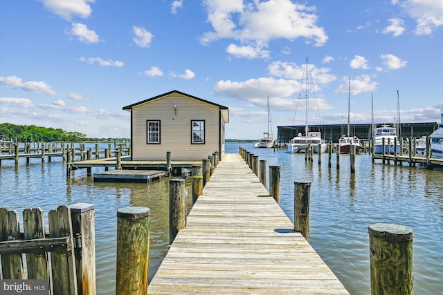 3689 1st Ave, Edgewater, MD 21037 - dock area featuring a water view