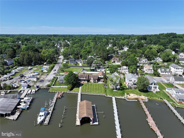 3689 1st Ave, Edgewater, MD 21037 - aerial overview of property's location with a nearby body of water