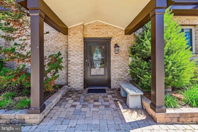 3689 1st Ave, Edgewater, MD 21037 - property entrance featuring brick siding