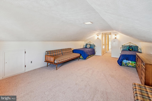 3689 1st Ave, Edgewater, MD 21037 - carpeted bedroom featuring a textured ceiling and lofted ceiling