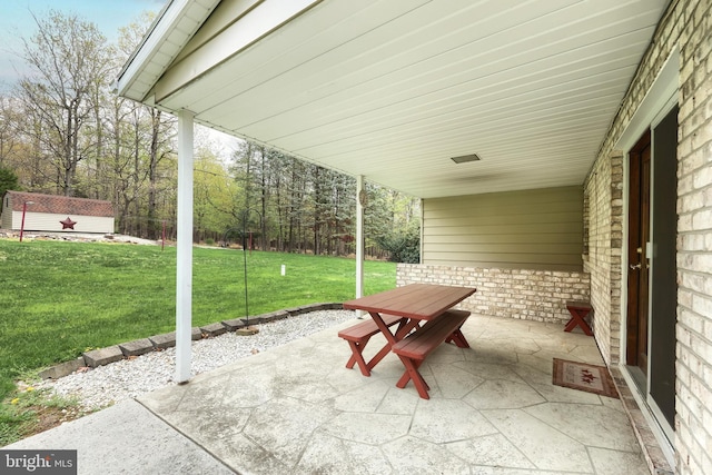 view of patio / terrace with outdoor dining area