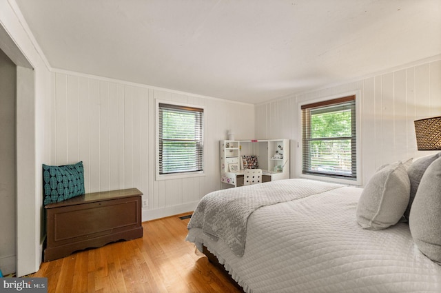 11713 Henderson Rd, Clifton, VA 20124 - bedroom with wood finished floors and ornamental molding