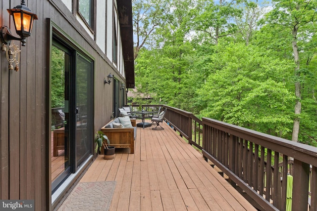 11713 Henderson Rd, Clifton, VA 20124 - wooden terrace with outdoor dining space