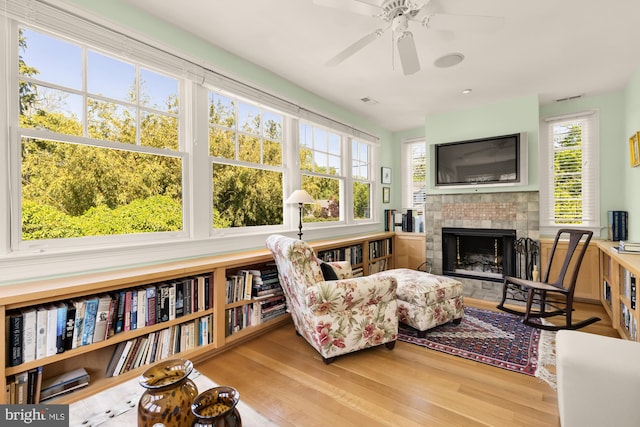 sunroom / solarium featuring visible vents