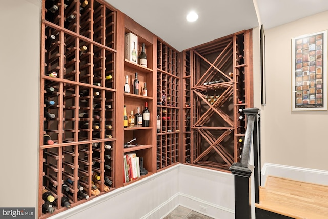 view of wine room
