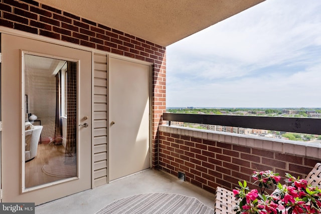 view of balcony