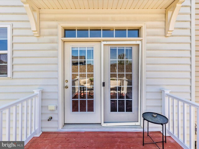 view of exterior entry