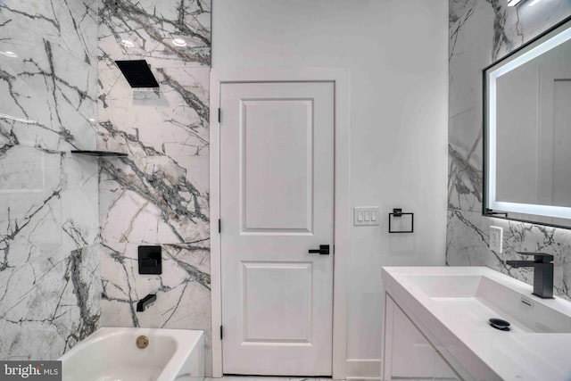 2832 Edgemont St, Philadelphia, PA 19134 - bathroom with vanity and tub / shower combination