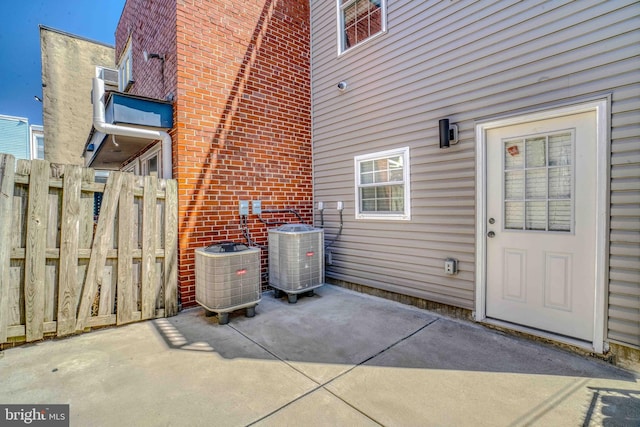 2832 Edgemont St, Philadelphia, PA 19134 - view of patio with fence and central AC