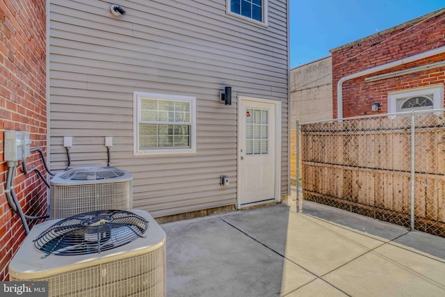 2832 Edgemont St, Philadelphia, PA 19134 - exterior space featuring central AC unit and fence