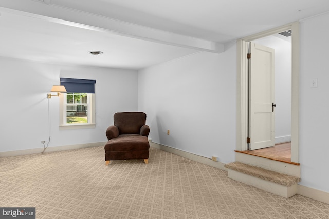 103 W Marengo, Saint Michaels, MD 21663 - sitting room featuring carpet, baseboards, and visible vents
