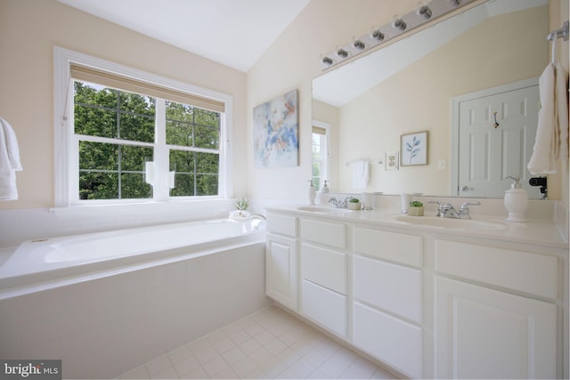 15648 Avocet Loop, Woodbridge, VA 22191 - full bath featuring a sink, tile patterned floors, and a wealth of natural light