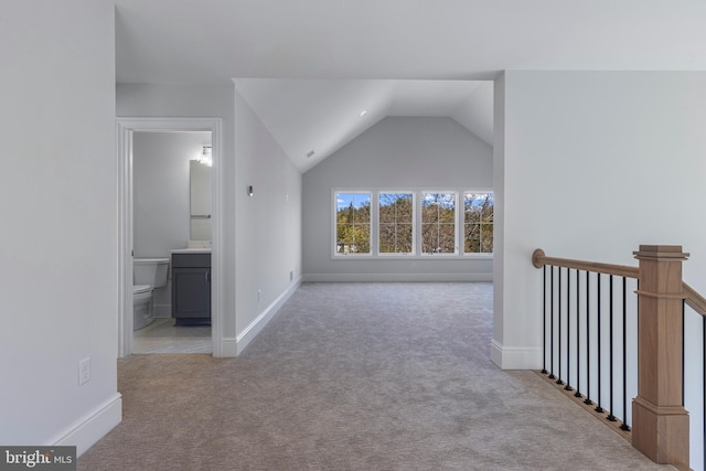 238 N Aberdeen Ave Lot 2, Wayne, PA 19087 - additional living space featuring lofted ceiling, baseboards, and carpet floors