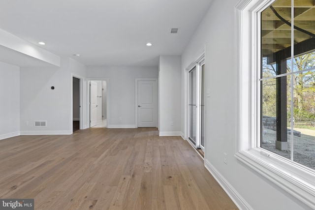 238 N Aberdeen Ave Lot 2, Wayne, PA 19087 - interior space featuring baseboards, light wood-style flooring, visible vents, and recessed lighting