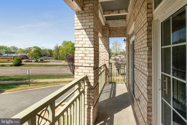 view of balcony