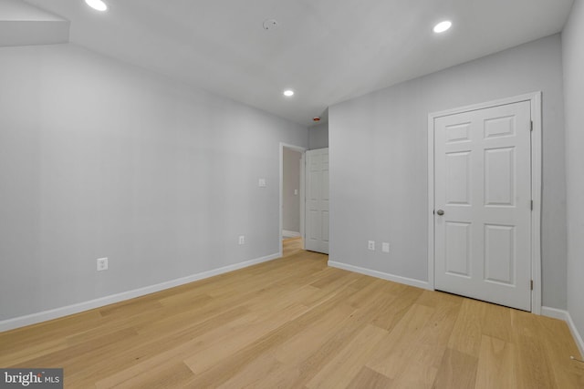 5634 6th St N, Arlington, VA 22205 - unfurnished bedroom with light wood-style floors, baseboards, and recessed lighting