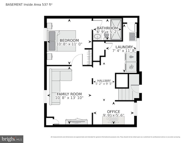 5634 6th St N, Arlington, VA 22205 - home floor plan