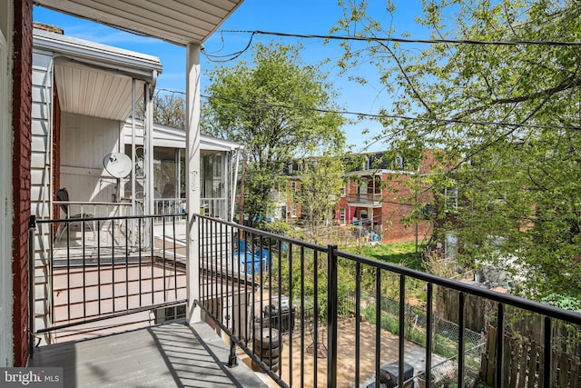 view of balcony