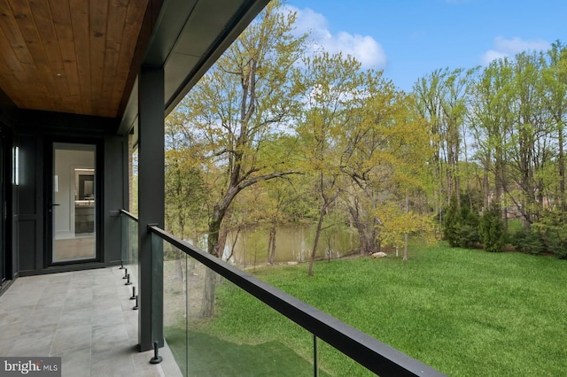 view of balcony
