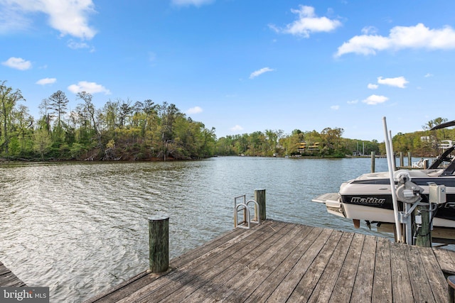 840 Childs Point Rd, Annapolis, MD 21401 - view of dock with a water view and boat lift
