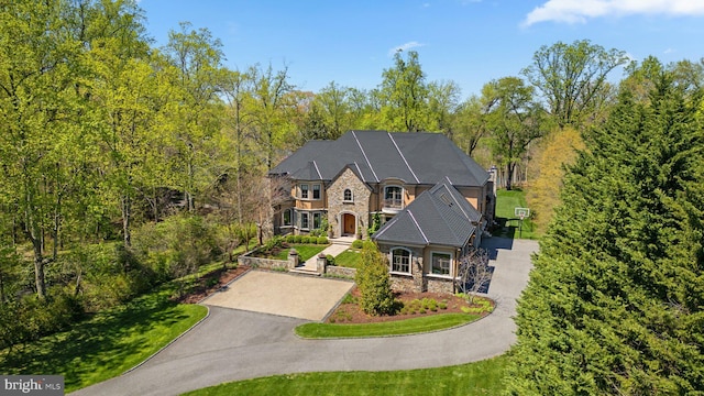 840 Childs Point Rd, Annapolis, MD 21401 - view of front of property with a view of trees and stone siding