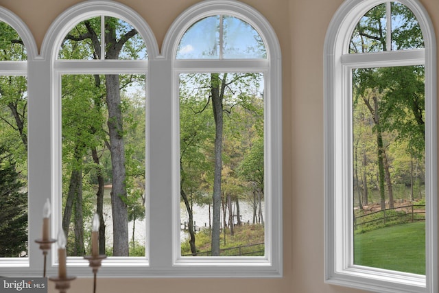 840 Childs Point Rd, Annapolis, MD 21401 - doorway to outside with a water view