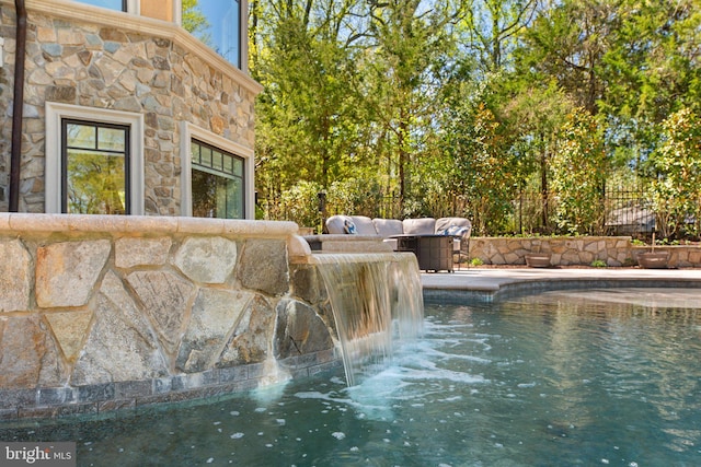 840 Childs Point Rd, Annapolis, MD 21401 - view of swimming pool with fence