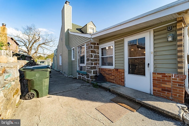 1569 Prospect Ave, Willow Grove, PA 19090 - entrance to property featuring brick siding and a chimney