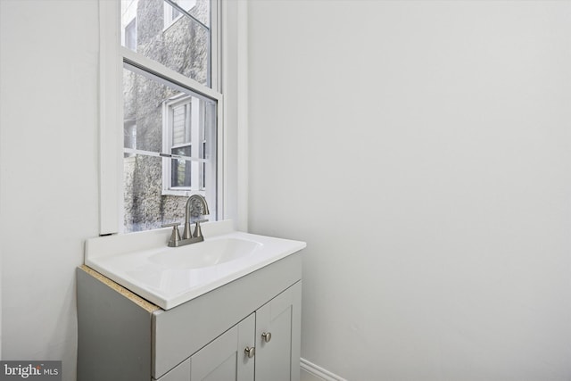 bathroom with vanity
