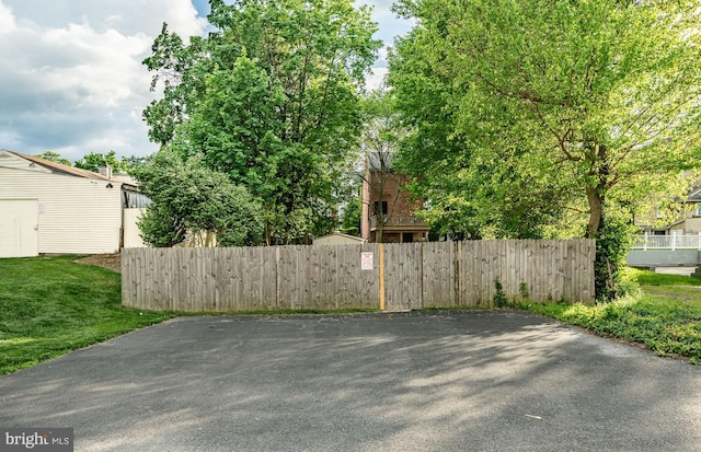view of patio with fence