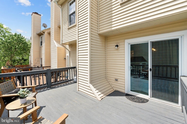 14724 Flower Hill Dr, Centreville, VA 20120 - exterior space with a wooden deck