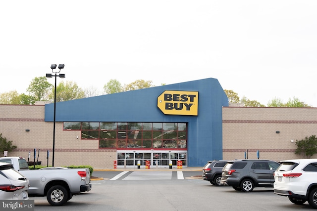 exterior space with uncovered parking