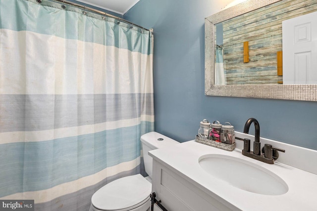 202 Stern Cv, Stafford, VA 22554 - bathroom with toilet, vanity, and a shower with curtain