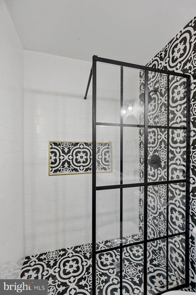 23745 Hicks Dr, Leonardtown, MD 20650 - bathroom featuring tiled shower