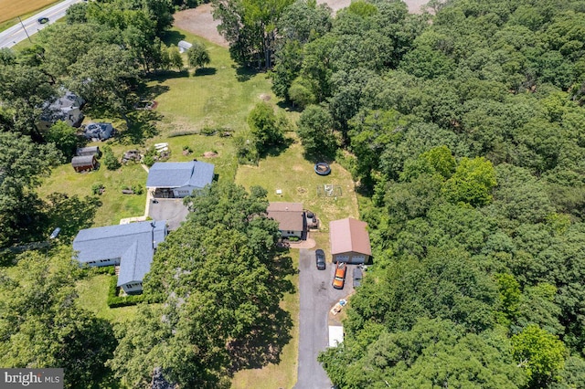 23745 Hicks Dr, Leonardtown, MD 20650 - aerial overview of property's location featuring a forest