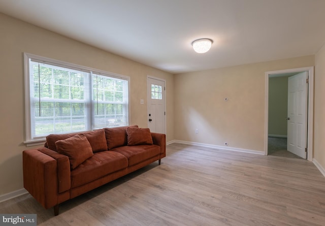 179 Mannington Yorketown Rd, Woodstown, NJ 08098 - living room with light wood-style floors and baseboards