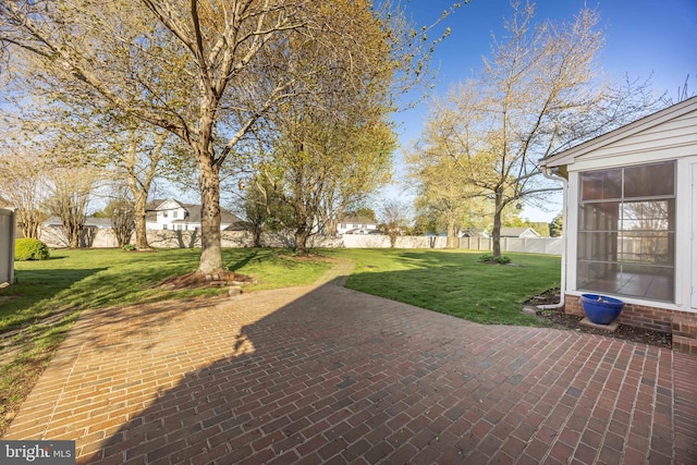 view of patio / terrace with a fenced backyard