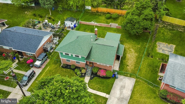 birds eye view of property
